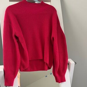 Anthropologie Vibrant Pink Sweater